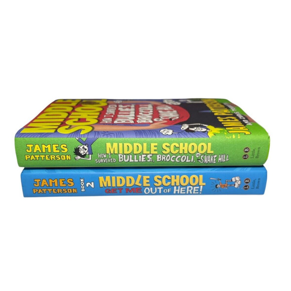 James Patterson Middle School Series Lot of 2 - Books 2 & 4 Hardcover -LIKE NEW - Picture 4 of 6